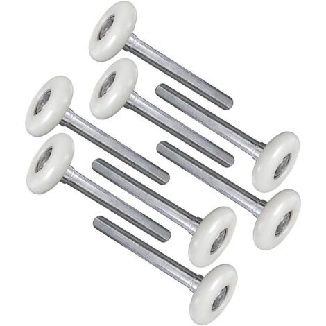 Lot de 8 rouleaux de porte de garage en nylon durable de 5,1 cm 6200ZZ 11 roulement à billes tige de 170 mm (8 rouleaux de porte de garage 170 mm) (1/5)
