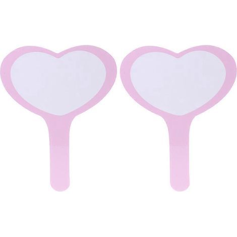 Set mit 2 tragbaren, herzförmigen Whiteboards fürs Büro – 26 x 20 cm (1/4)