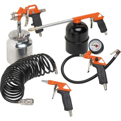 Black+Decker Ensemble accessoires à air noir et orange (1/5)