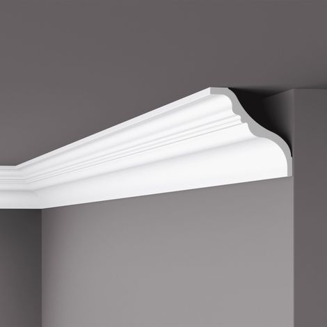 Eckleiste NMC TI NOMASTYL Noel Marquet Zierleiste Stuckleiste Zeitloses Klassisches Design weiß 2 m (1/5)