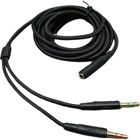 Câble pour casque audio résistant compatible avec les casques gaming Cloud Mix, branchez et utilisez (195 cm). (1/5)