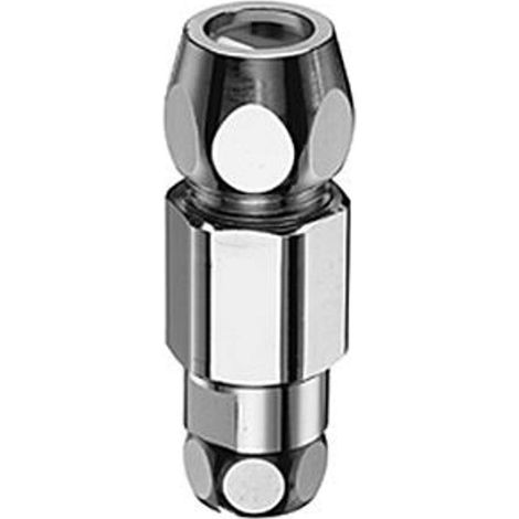 Anti-retour simple pour robinets d'angle, 3/8 pouces, chromé (1/2)