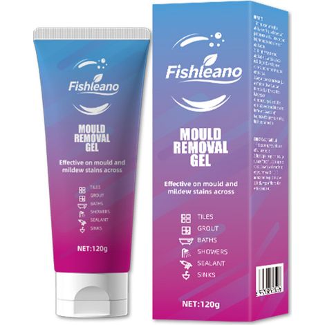 FISHLEANO Mold Remover Gel – Removes mold from refrigerator seals and washing machine drums and cleans tile grout (1/5)