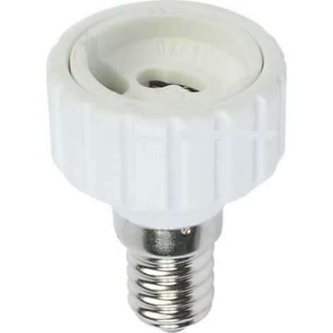 ADATTATORE - RIDUTTORE DA PORTALAMPADA E  14 PICCOLO A FARETTI GU 10 -- pz 3 (1/2)
