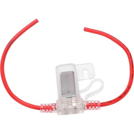 Porte-fusible 12AWG transparent et étanche avec disjoncteur à réarmement automatique pour voiture, yacht, camping-car, camion 32V (1/5)