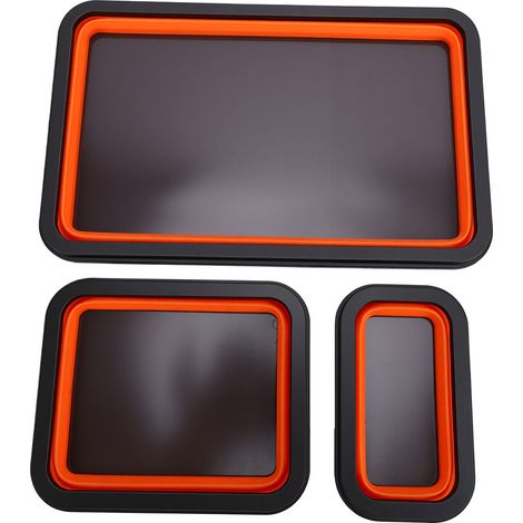 Ensemble de plateaux de pièces magnétiques pliables, 3 pièces, organisateur de rangement d'outils pliable pour organiser les boulons à vis, écrous, rondelles, broches (1/5)