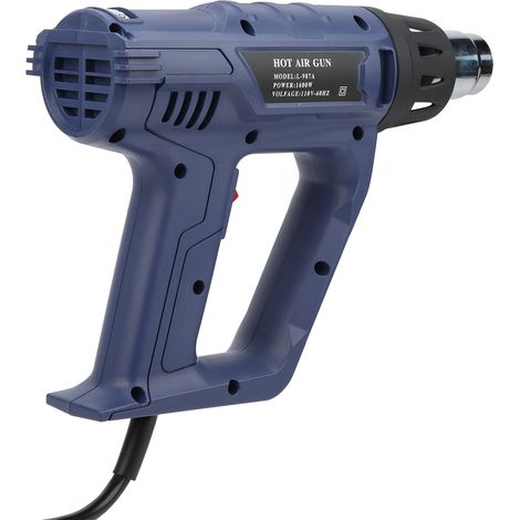 Pistolet à air chaud industriel à température réglable avec poignée L-987A, prise britannique 220 V (1/5)