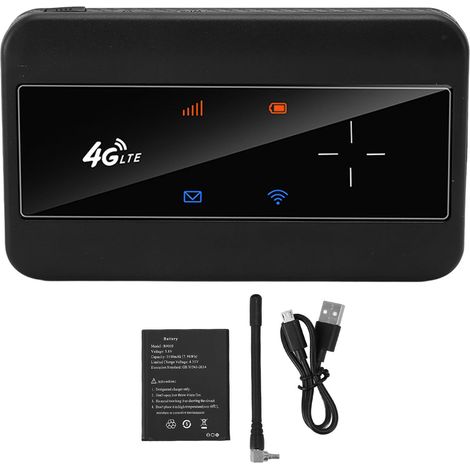 Routeur MiFi 4G LTE Antenne Externe 150Mbps Partage 10 Utilisateurs Carte SIM WiFi Portable Europe Asie