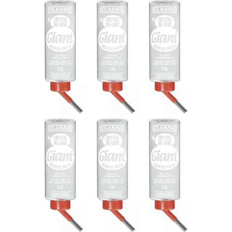 Klassisch Käfigtränke - für Kaninchen 6 x 1100 ml