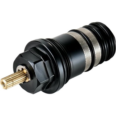 94282000 Temperaturregler, kompatibel mit Hansgrohe Ecostat Duschen und thermostatischen 2- und 3-Loch-Wannenarmaturen 3/4" mit Messingwelle und hochwertiger galvanisierter Lackierung (1/5)