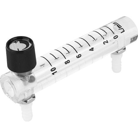 Débitmètre pour la mesure des gaz, débitmètre à gaz avec contrôle de débit réglable et panneau transparent pour une visualisation claire, débitmètre en acrylique haute précision (1/5)