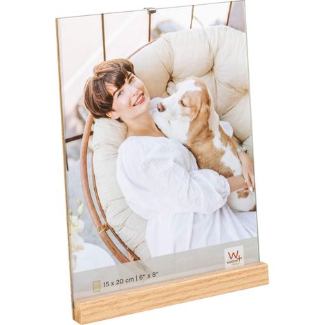 Cadre Photo Naturel 15 x 20 cm Cadre Portrait en Bois, Portrait Simplicity YQ520P (1/4)