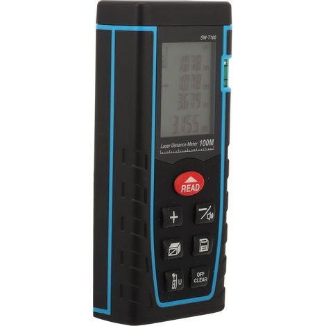 Télémètre laser portable 630-670 nm, outil de mesure laser infrarouge haute précision, portée 100 m (1/5)