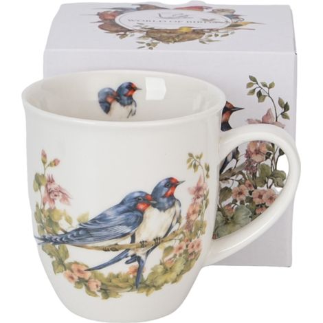 Tazza in porcellana da 400 ml con rondini - Mondo degli uccelli / Animali (1/5)