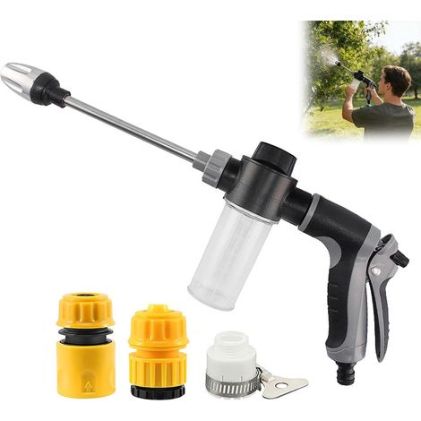 Hochdruckreiniger – Turboreiniger – Autowaschpistole – mit 3 Anschlüssen – Spritzpistole – Multifunktions-Reinigungssprühgerät – für Gartenbewässerung und Autowäsche (1/5)