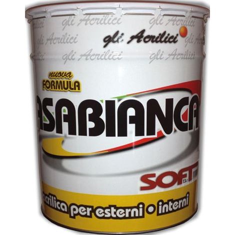 Idropittura lavabile acrilica per esterni ed interni CASABIANCA SOFT da 13 Litri