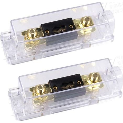 100A Porte-fusible ANL 100A ANL Fusible Lame d'or Voiture Automobile l'audio Puissance sécurité protéger plaqué pour Calibre 0 2 4 (1/5)