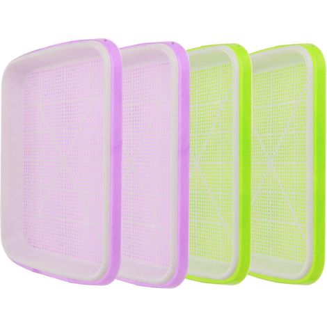 Ensemble de 4 bacs de germination compatibles avec la germination hors-sol et la plantation dans l'eau (1/5)
