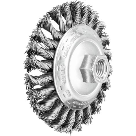 PFERD TOOLS Kegelbürste gezopft KBG Ø 100x13 mm M14 Stahl-Draht-Ø 0,50mm Winkelschleifer 5 Stk (1/5)