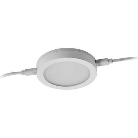 OSRAM OSRAM Flexus Spot Éclairage sous-meuble 9.8W, 580lm, CCT 2700-5000K, dimmable, Blanc, ABS, Capteur, rond 75mm