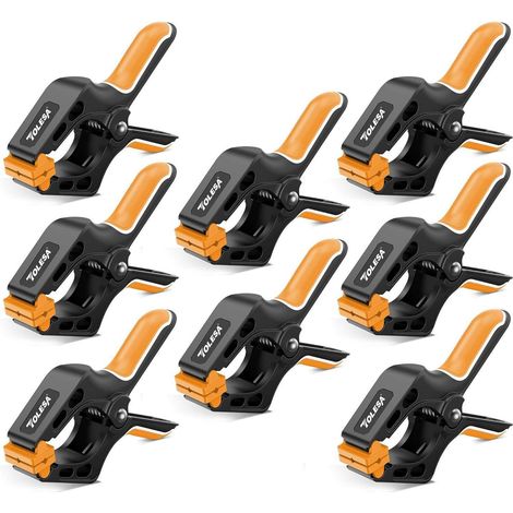 Lot de 8 pinces ressort nylon 10 cm pour bricolage et photographie (1/5)