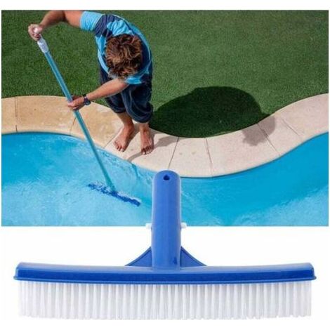 Tête de brosse de piscine Premium 25,3 cm Brosse de nettoyage de piscine Brosses à balai Nettoie les murs, les carreaux et les sols sans effort Design élégant et solide Poils de 10 pouces résistants a (1/5)
