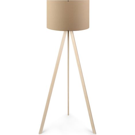 Lámpara de pie, lámpara de pie, iluminación de salón. Lamp Beige Roble (1/4)