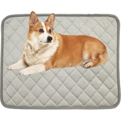 Tapis rafraîchissant pour chien, couverture et tapis rafraîchissants pour chat, lavable, pour la maison, les voyages et la voiture, gris, 40 x 30 cm (1/5)