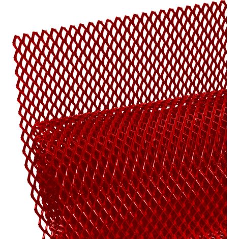 Grille en aluminium, 100 x 33 cm, grille de ventilation, résistante à la corrosion (trou de 4 x 8 mm). (1/5)