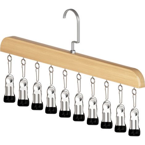 CSPARKV Cintre pour Chapeau, Porte-Casquette Baseball avec 10 Clips en Acier Inoxydable pour Placard Chambre, Casquettes Baseball suspendues, Casquettes Baseball, Bonnet d'hiver (1/4)