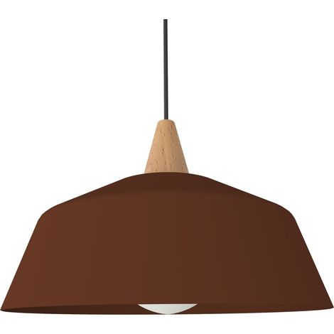 LUMICOM  KON Sospensione, 1X E27, max 42W, metallo, marrone corten, D.35cm (1/4)