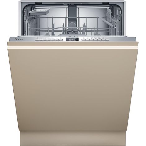 Neff S155HTX04E. Posizionamento dell'apparecchio: A scomparsa totale, Dimensione: Dimensione massima (60 cm), Colore pannello di controllo: Acciaio inox. Numero di coperti: 13 coperti, Classe emiss...
