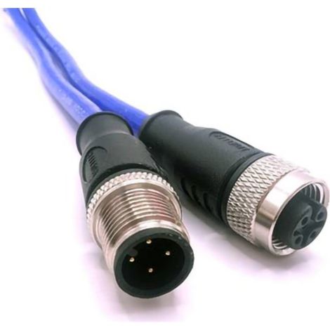 Mueller Electric C4AC81M005 Connettore per sensore o attuatore M12 Spina dritta, Presa dritta 5 m Numero di poli: 4 1 p