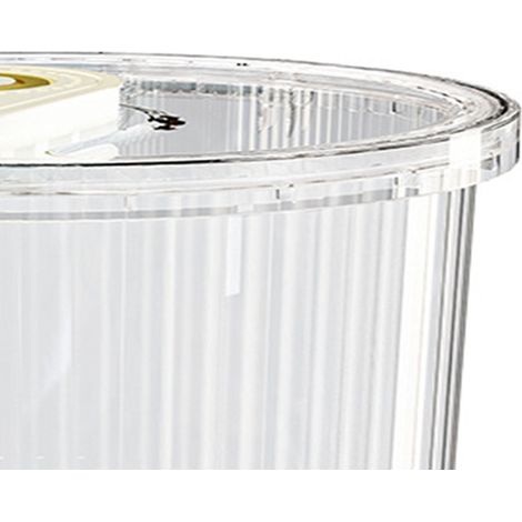 Boîte à riz transparente et hermétique pour le stockage d'aliments secs (farine, soja, etc.), 11 kg, 27,5 x 31 x 20 cm / 10,8 x 12,2 x 7,9 pouces (1/5)