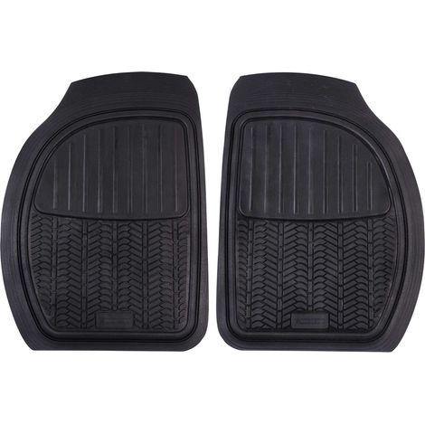 MICHELIN 2 Tapis Universels Avant Caoutchouc a Sil noir (1/4)