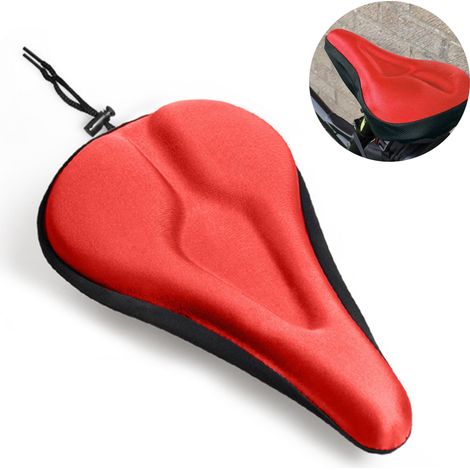 1 housse de selle de vélo - Coussin de selle de vélo en gel extra doux avec revêtement résistant à l'eau et à la poussière (1/5)