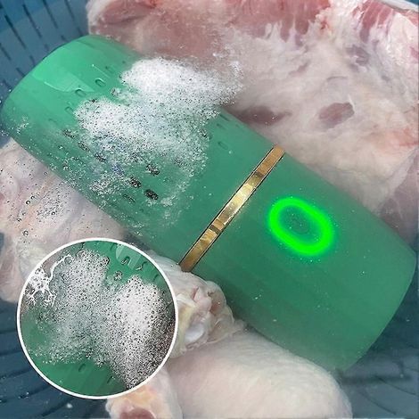 Désinfecteur de légumes, nettoyeur, lave-légumes, lave-vaisselle à capsules, purificateur d'aliments portable sans fil pour fruits et légumes (1/5)