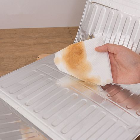 Pare-éclaboussures 3 faces, protection anti-projections de cuisine, plaque pliable en aluminium, protection anti-huile (1/5)