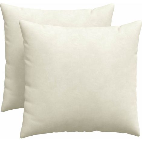 Maison Exclusive - Sofakissen 2 Stück Creme 50 x 50 cm Cordstoff