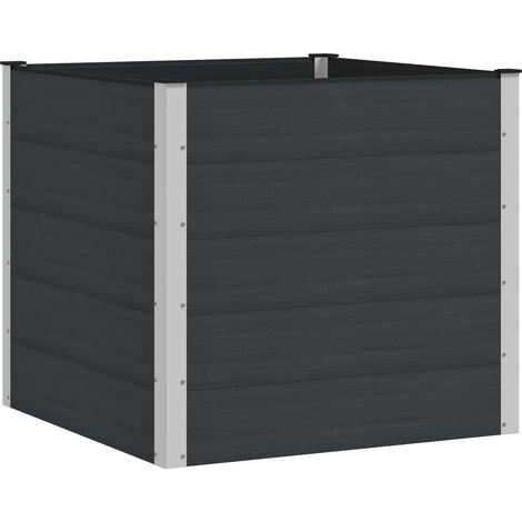 Hochbeet Schwarz 100 x 100 x 91 cm vidaXL
