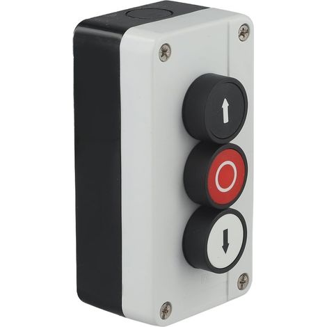 Boîtier de commande à bouton poussoir avec trois positions et design étanche pour une gestion électrique fiable (1/5)