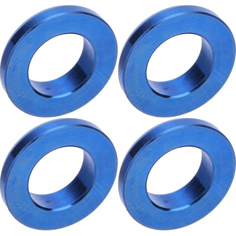 Bremssattelschrauben, Distanzstücke und Dichtungen aus Titanlegierung für Mountainbikes, M6, blau (1/5)