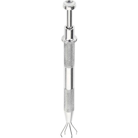 Pince à bijoux porte-bijoux, outil de ramassage, pince à diamants et pierres précieuses à 4 griffes (longue) (1/5)