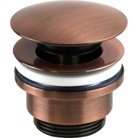 Piletta di scarico tonda clic-clac rame spazzolato Pollini Acqua design ART 230RA Rame Antico (1/2)