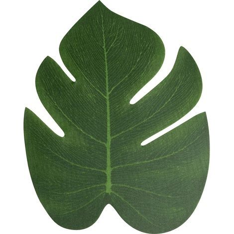 Tropicales Feuilles De Monstera pour 20 Pièces Décoration Feuille Monstera Simulée Feuilles Palmier Tropicales Artificielles Deco Feuille Palmier pour Décoration Fête Hawaïenne Decoration Jungle，20cm (1/5)