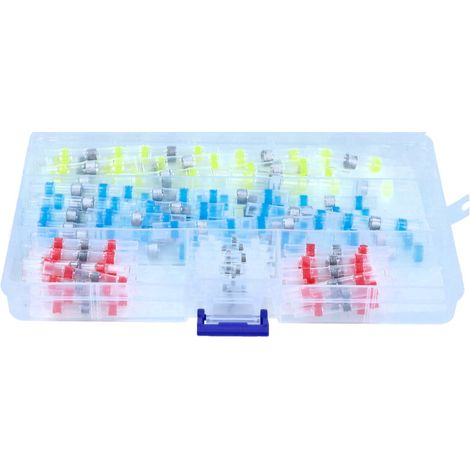 Kit Connettori Termorestringenti ROOKS 140 pezzi – 4 misure con stagno integrato (OK-03.1007)