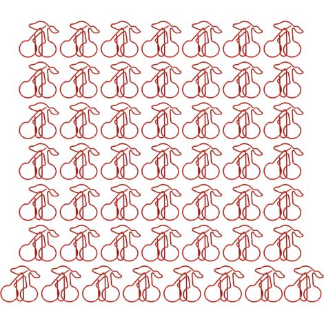 50 agrafes en forme de fruit, antidérapantes, portables, surface élégante, pour organiser documents à la maison, école ou bureau (1/5)