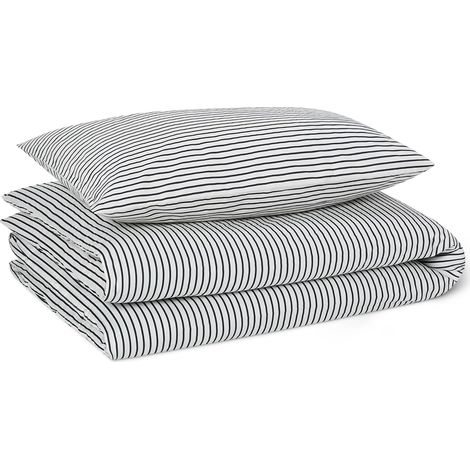 Set Literie Enfant 100% Coton Biologique, Housse de Couette Réversible 100 x 135 cm (1/5)