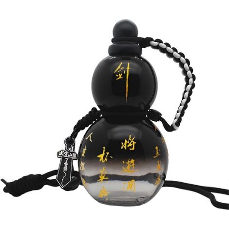 2024 Wasserflasche, 828 ml, auslaufsicher, glänzend schwarz (1/5)
