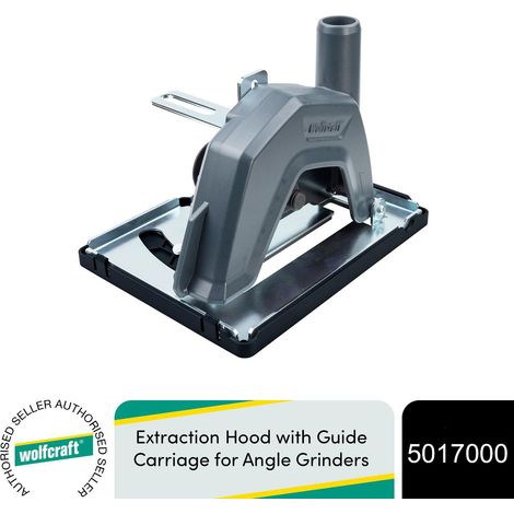 Wolfcraft Extraction Hood with Guide Carriage for Angle Grinders